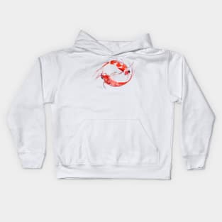 Yin and Yang Feng Shui Koi Kids Hoodie